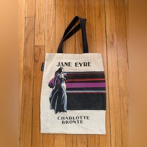Out of Print Jane Eyre Tote Bag - Cream, Black, and Purple